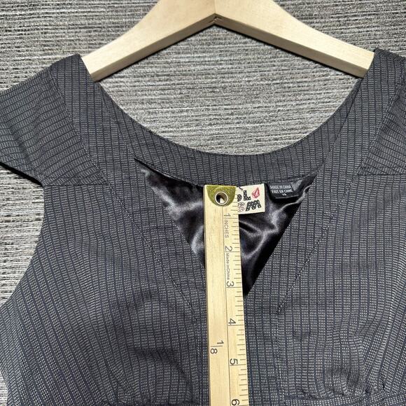 Volcom Dress Women's XS Black Blue Striped Vintage Happy Birthday 8134710 - Picture 5 of 14